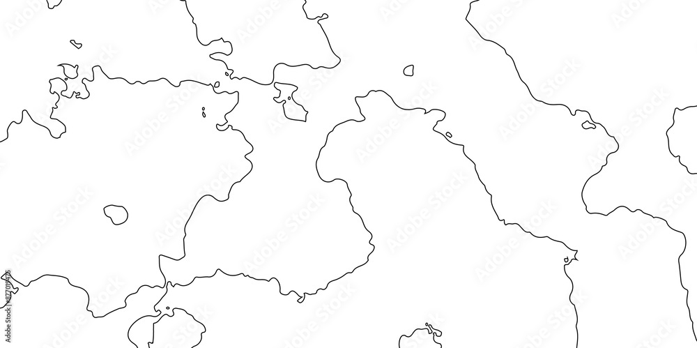 Obraz premium Topographic black linear background for abstraction design vintage contour mapping of illustrations, topographic contour lines vector map seamless pattern landscape geodesy topographic map background.