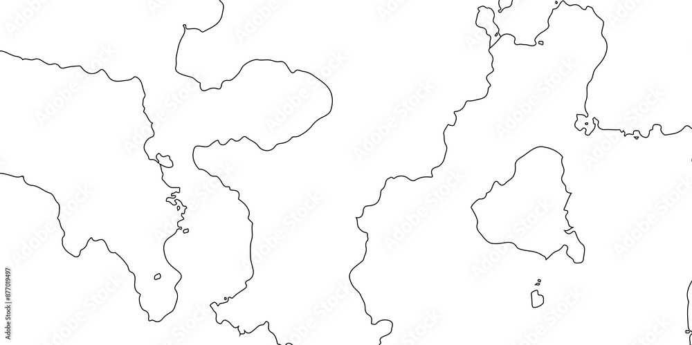 Obraz premium Topographic black linear background for abstraction design vintage contour mapping of illustrations, topographic contour lines vector map seamless pattern landscape geodesy topographic map background.