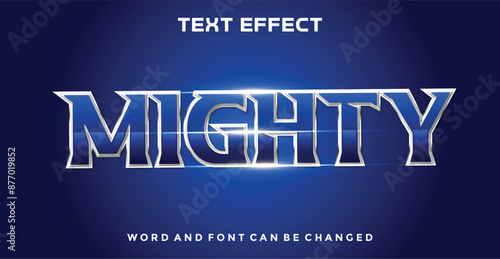 Mighty  editable text effect