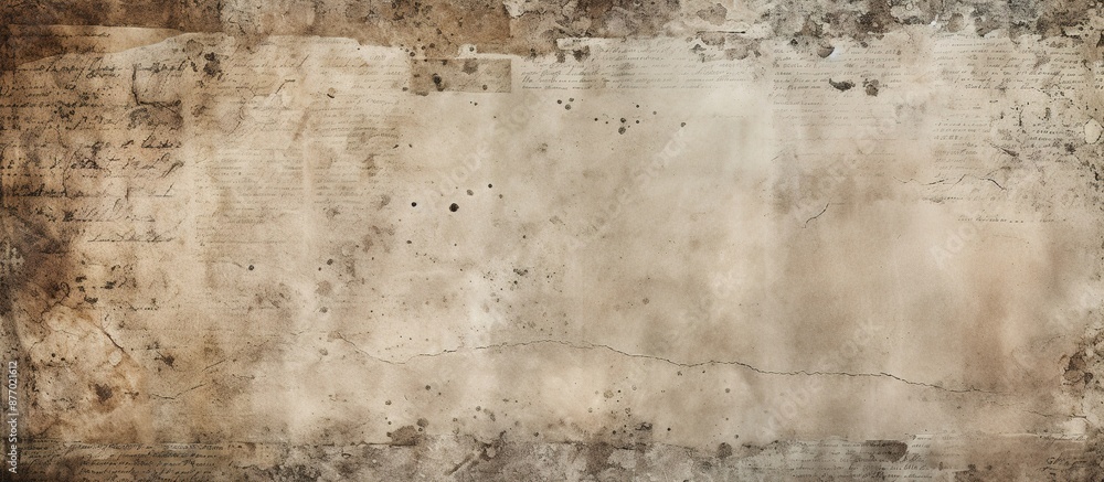 Aged Paper Texture with Handwritten Script Aged Paper Texture with Handwritten Script