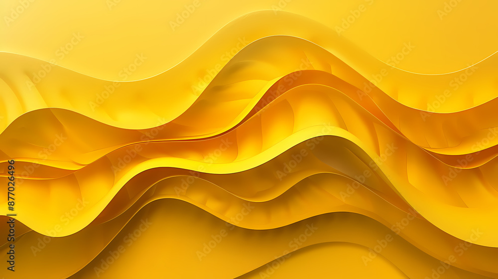Abstract yellow waves creating a vibrant, dynamic design. Abstract yellow waves creating a vibrant, dynamic design.