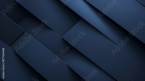 Abstract dark blue geometric background with layered diagonal shapes creating a modern and sleek design.