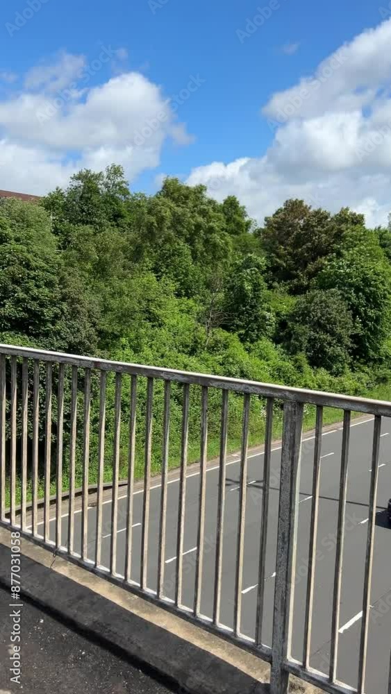 Beautiful Low Angle View of Glasgow City Centre Tour, Scotland, United Kingdom. June 5th, 2024 Beautiful Low Angle View of Glasgow City Centre Tour, Scotland, United Kingdom. June 5th, 2024