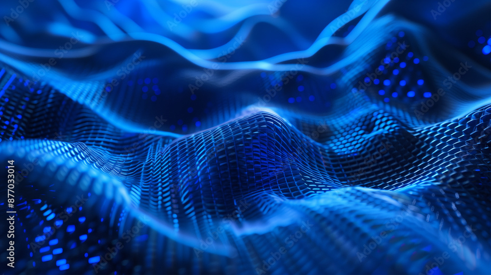 3d abstract technology background with wavy scientific metallic fiber glowing. Web banner and futuristic digital art. 3d abstract technology background with wavy scientific metallic fiber glowing. Web banner and futuristic digital art.