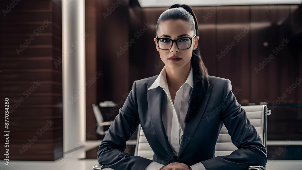 Modern Businesswoman Poised and Confident Modern Businesswoman Poised and Confident