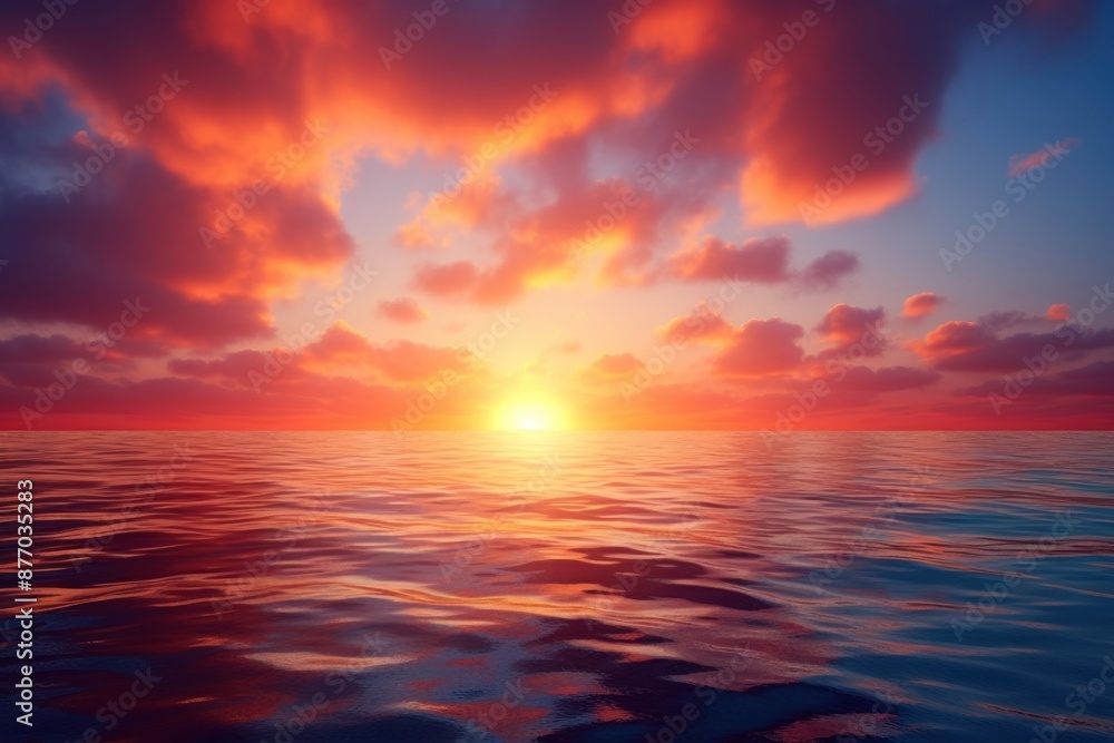 Sunset ocean landscape outdoors. Sunset ocean landscape outdoors.