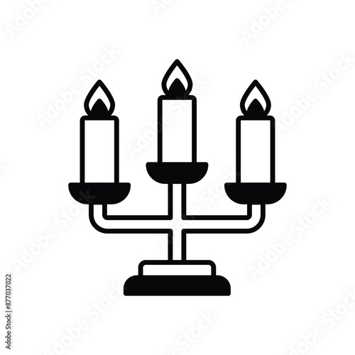 Candelabra vector icon 
