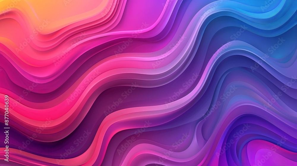 A colorful, wavy line with a purple and pink hue A colorful, wavy line with a purple and pink hue