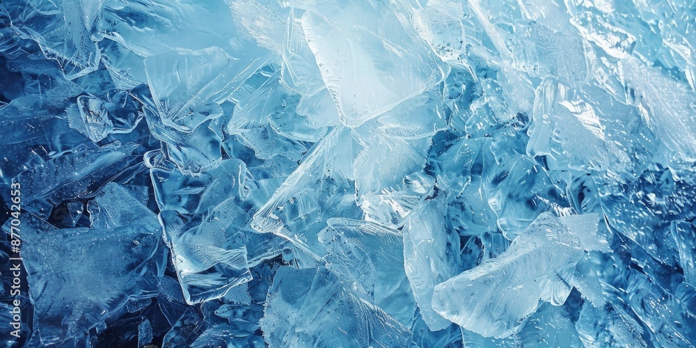 Close-up view of an intricate ice crystal structure Close-up view of an intricate ice crystal structure