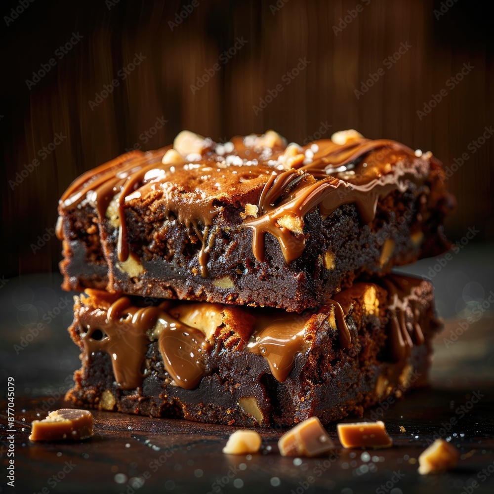 Caramel Brownie, Rich and Gooey Caramel Brownie, Rich and Gooey