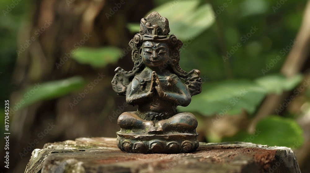 Obraz premium Guardian of Divinity - A Sacred Amulet for Protection and Guidance