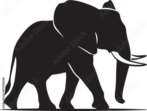 A majestic elephant, with wrinkled skin and wise eyes, symbolizes strength and gentle wisdom, perfect for wildlife enthusiasts and advocates of conservation efforts. 