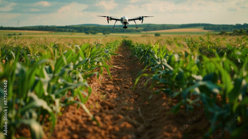 Smart agriculture with AI-driven drones monitoring crops Smart agriculture with AI-driven drones monitoring crops
