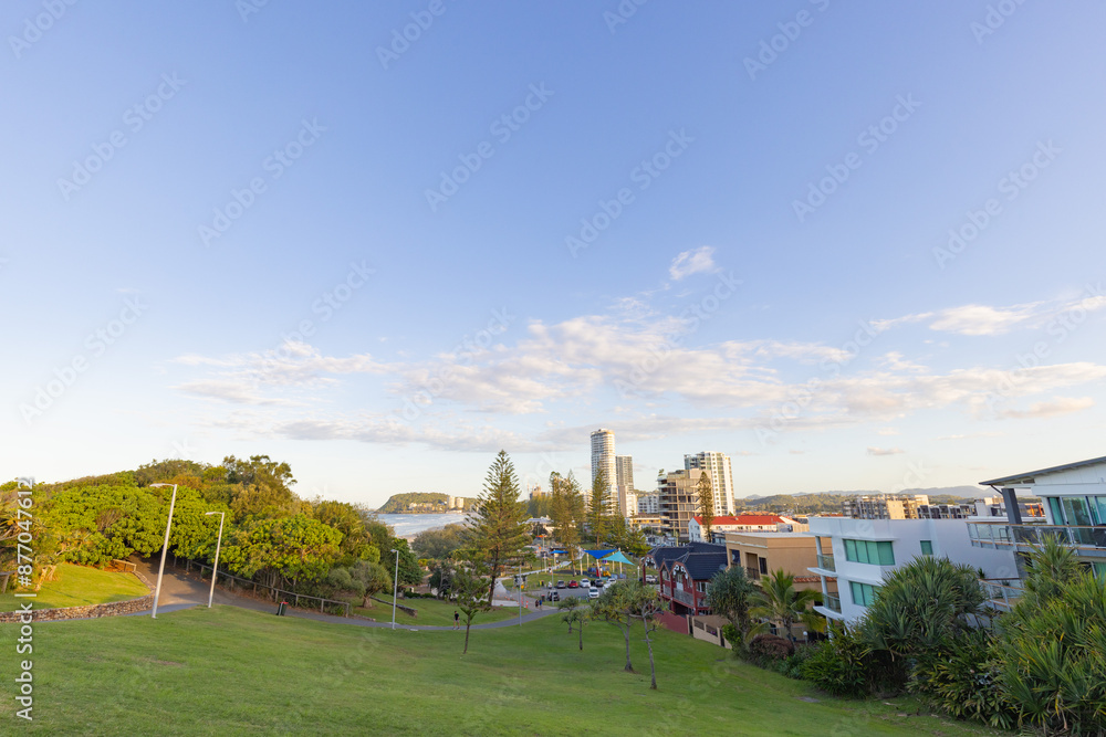 Sunny day at North Burleigh on the Gold Coast Sunny day at North Burleigh on the Gold Coast