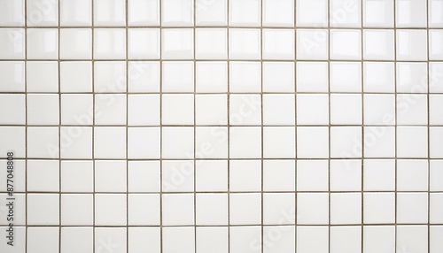 Obraz na płótnie white square ceramic tiles w salonie
