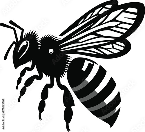 Busy honey bees buzz tirelessly, pollinating flowers and producing golden honey.