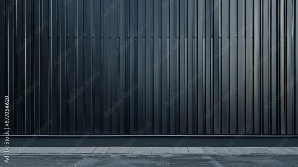 Steel patterns in architecture detail the exterior facade, adding an artistic background. Steel patterns in architecture detail the exterior facade, adding an artistic background.