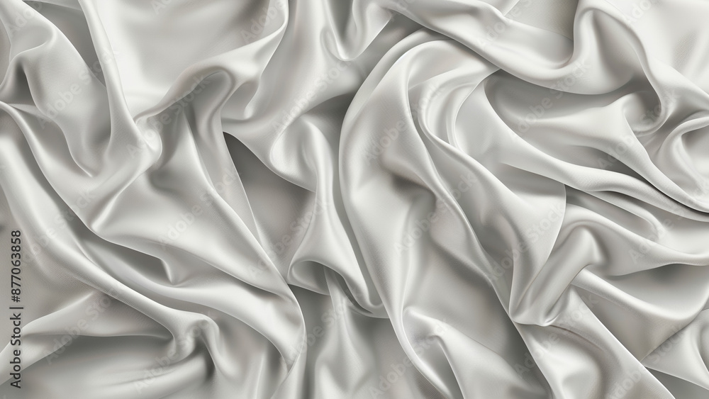 Obraz premium Monochrome Elegance: A Light Gray Fabric Pattern