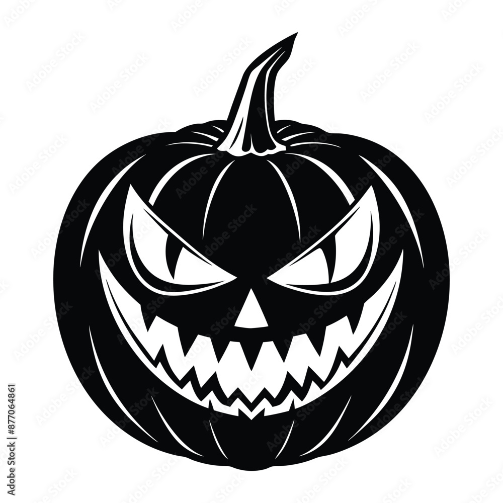 Halloween Pumpkin Silhouette Vector illustration Halloween Pumpkin Silhouette Vector illustration