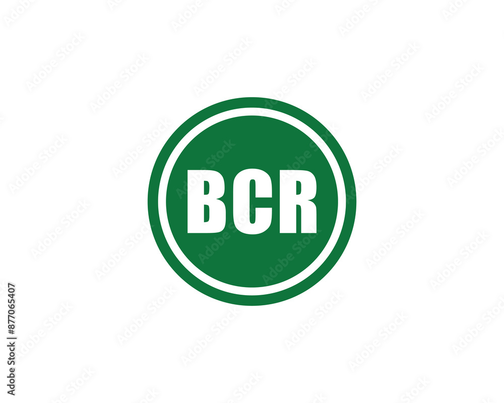 BCR logo design vector template. BCR logo design. BCR logo design vector template. BCR logo design.