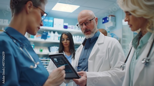 doctor looking at x ray