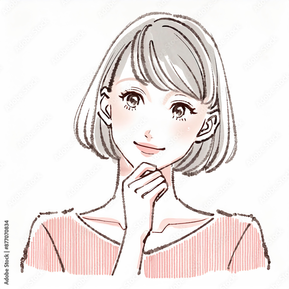 女性・女の子のイラスト素材 女性・女の子のイラスト素材