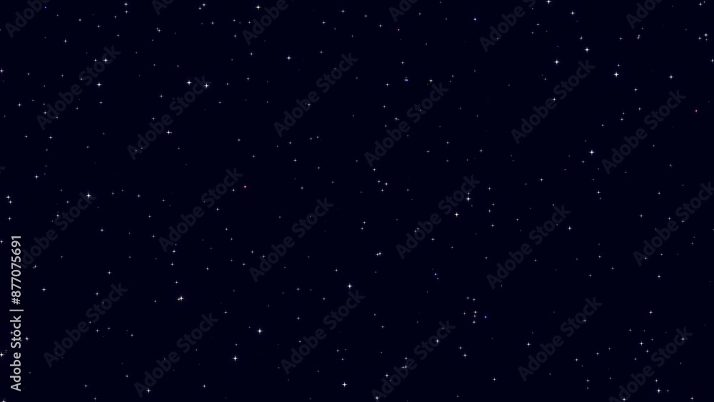 Fototapeta premium 夜空に輝き煌めく星