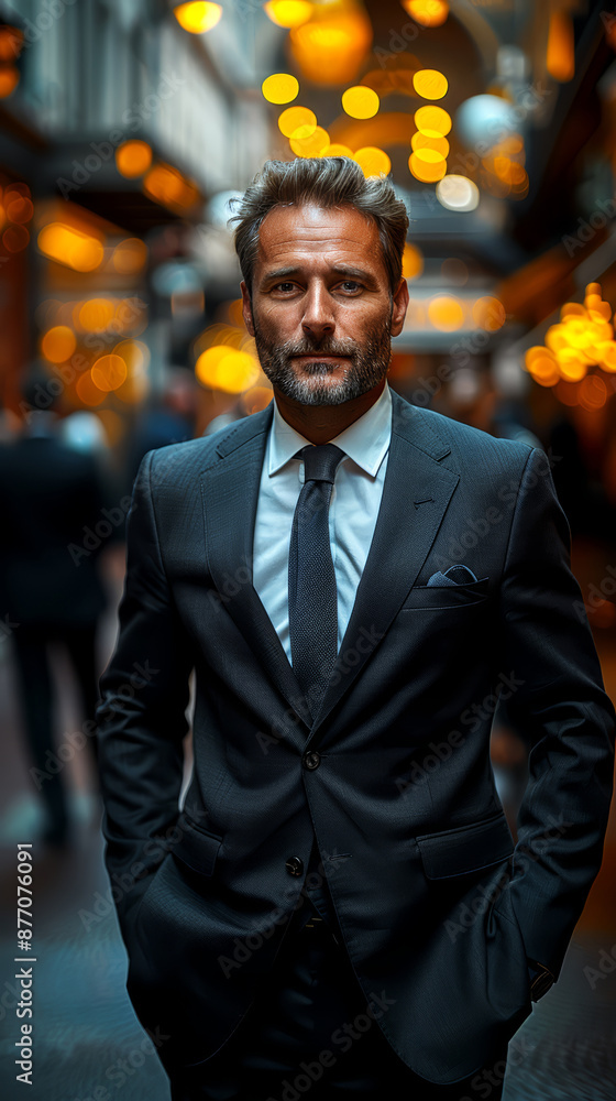 Portrait of a handsome elegant businessman in a suit. Men's beauty, fashion. Portrait of a handsome elegant businessman in a suit. Men's beauty, fashion.