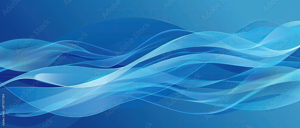 colofull waves lines vector, plain blue background, wallpaper colofull waves lines vector, plain blue background, wallpaper