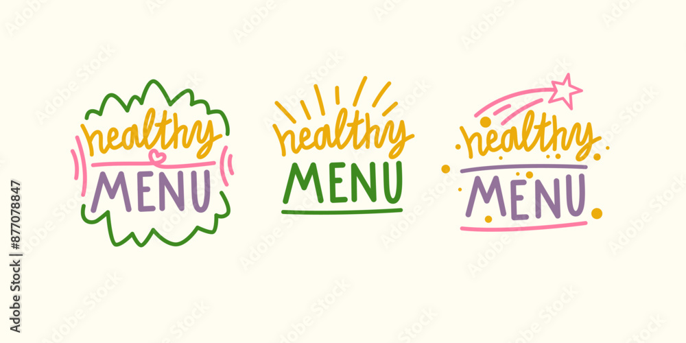 Isolated image on a background. Vector graphics. Healthy food illustration. A set of different labels for food. Isolated image on a background. Vector graphics. Healthy food illustration. A set of different labels for food.