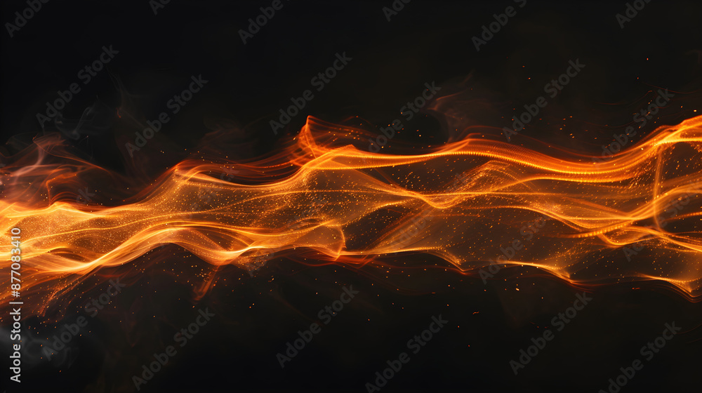 Dynamic Coloured Streak on Dark Background Dynamic Coloured Streak on Dark Background