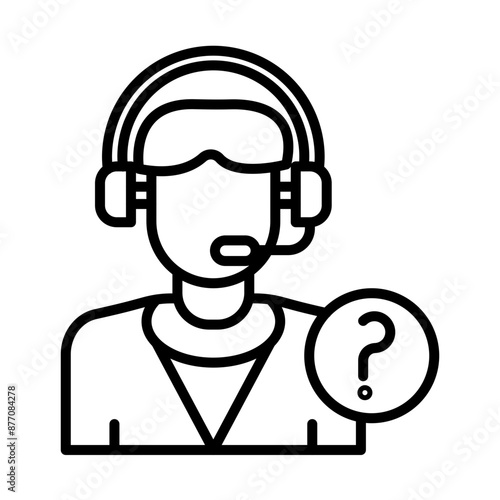 Help Desk line icon