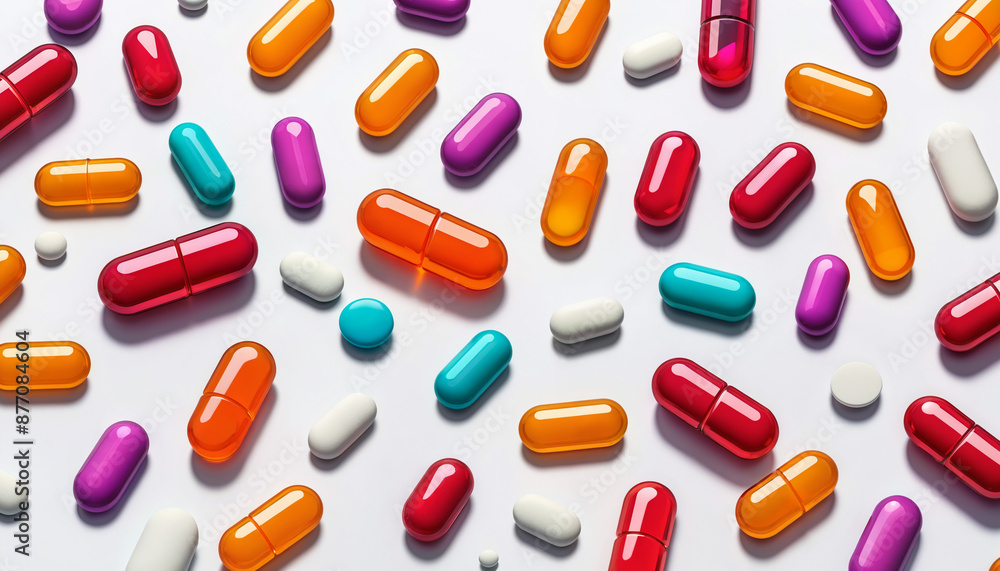 Colorful Pills Pattern Colorful Pills Pattern