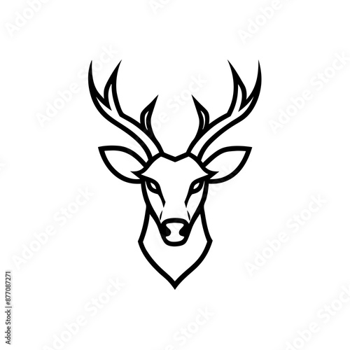 Deer head vector illustration 