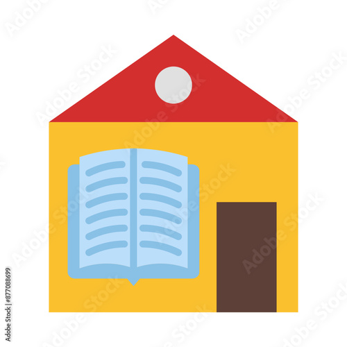 Homeschooling flat icon