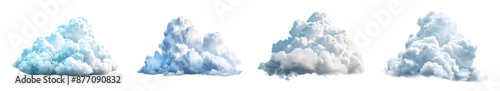 Cloud, isolated, PNG set