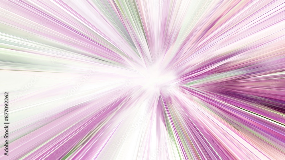 Obraz premium An abstract pattern with pink, purple and green lines that form a cross shape.