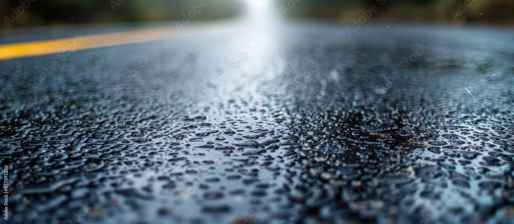 Selective focus on asphalt road texture with copy space image achieved Selective focus on asphalt road texture with copy space image achieved