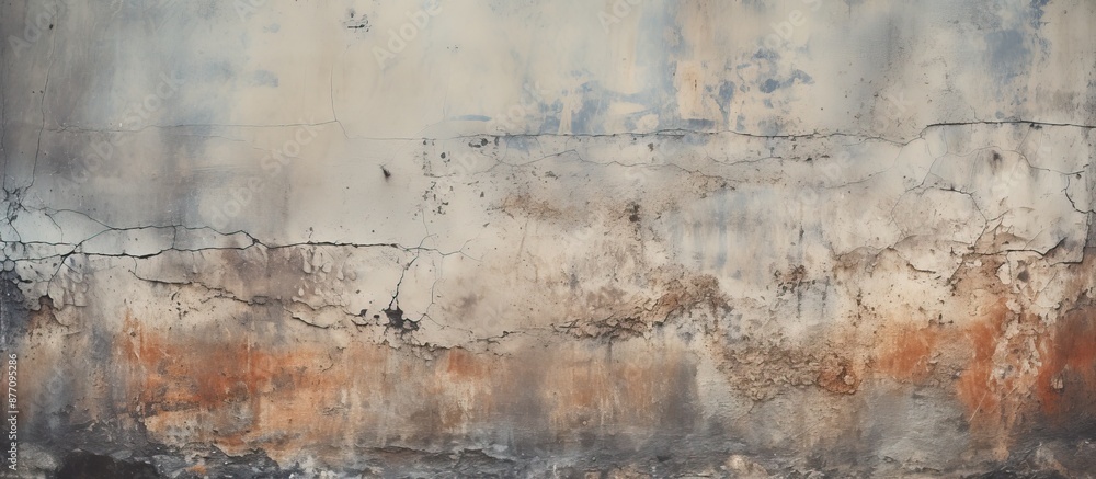A grungy concrete wall texture displaying stains and peeled layers in the background, suitable for a copy space image. A grungy concrete wall texture displaying stains and peeled layers in the background, suitable for a copy space image.
