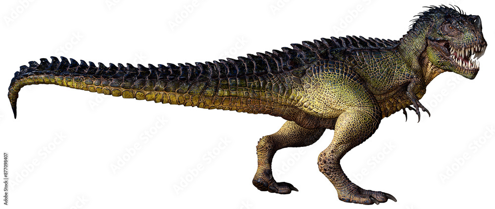 Fototapeta premium 3D Rendering Fantasy Dinosaur on White
