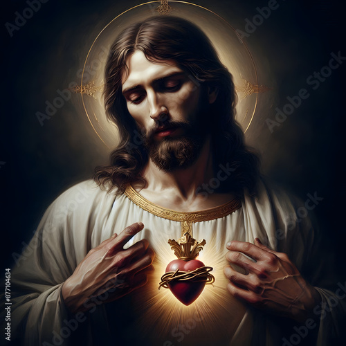 Jesus with Scared Heart