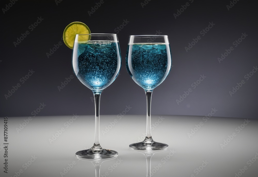 Fototapeta premium Impress Your Guests with These Stunning Champagne Flutes and Cocktail Glasses