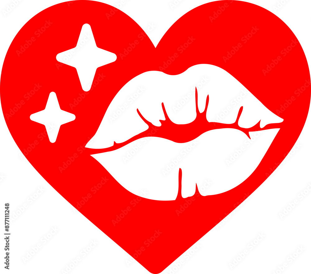 Love Kiss Pout Vector Graphic Design Love Kiss Pout Vector Graphic Design