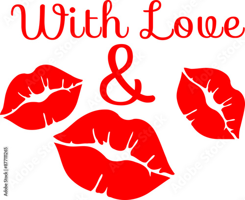 Love Kiss Pout Vector Graphic Design