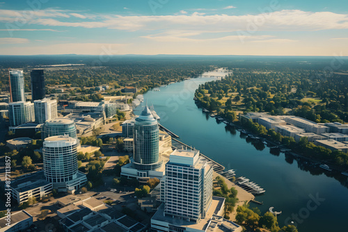 Sacramento city skyline