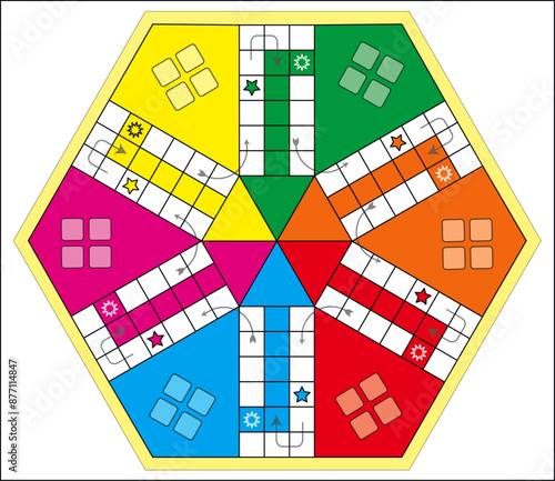 6 Player Ludo Board Original File Editor