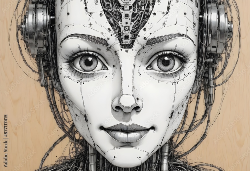 Detailed Schematic Drawings of AGI Represented as an Adult Female Artificial Intelligent Robot Detailed Schematic Drawings of AGI Represented as an Adult Female Artificial Intelligent Robot