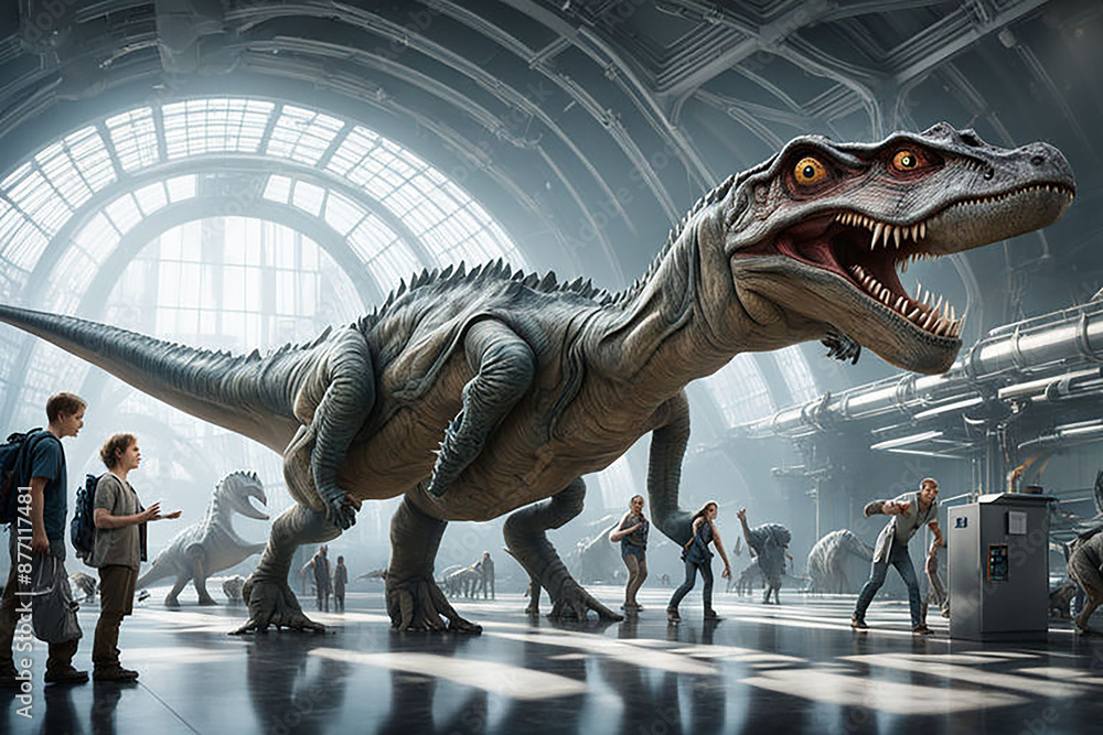 Fototapeta premium dinosaur laboratory