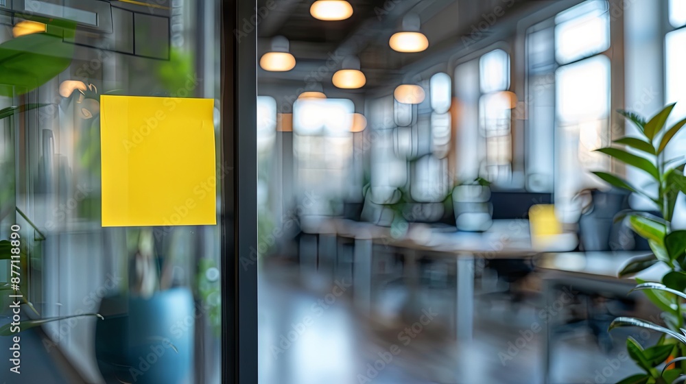 Sticky note in the office on Friday with copy space image Sticky note in the office on Friday with copy space image