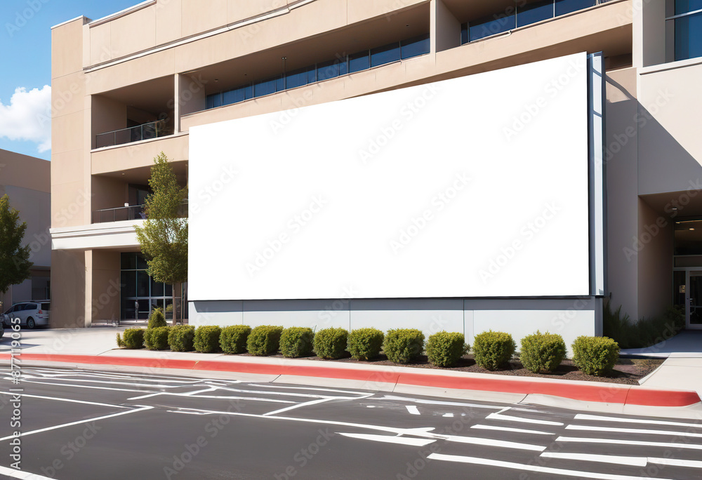 Billboard on the street Ai generated Billboard on the street Ai generated
